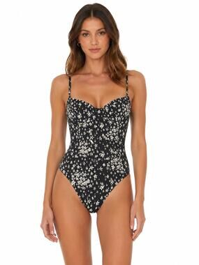 Onia Chelsea One Piece Swimsuit XL Liberty Floral Starry Night Underwire NWT
